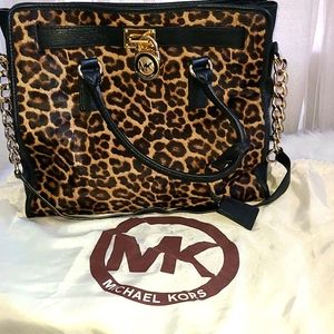 Michael Kors Hamilton N/S Haircalf Tote In…